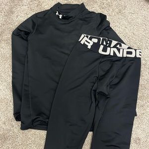 Youth medium under armour cold gear set